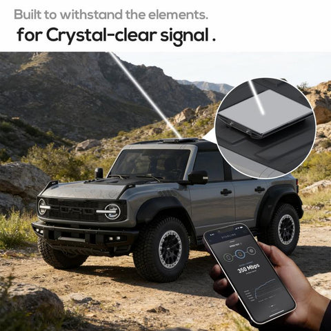 For Starlink Mini Wind-Resistant Magnetic Aluminum Alloy Roof Mount