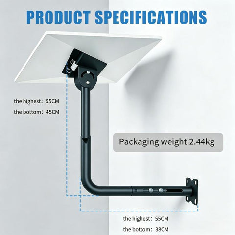 For Starlink Gen 3 Wall-mounted Telescopic Mount Bracket