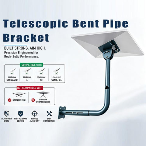 For Starlink Gen 3 Wall-mounted Telescopic Mount Bracket