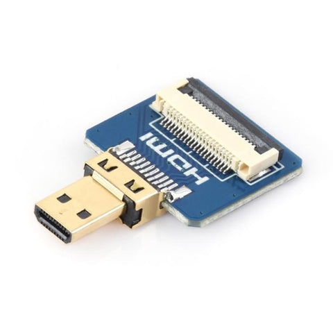 Waveshare Micro HDMI-Compatible Adapter For DIY HDMI-Compatible Cable, Vertical, Vertical B, Horizontal, Horizontal B