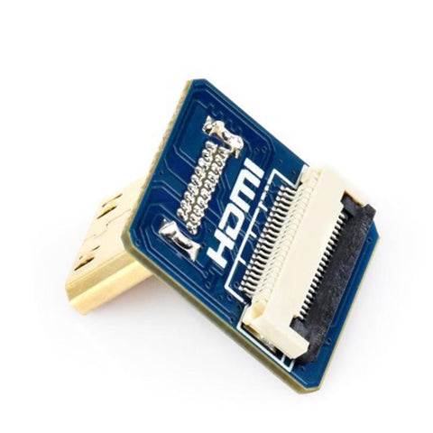 Waveshare Mini HDMI-Compatible Adapter For DIY HDMI-Compatible Cable, Vertical, Horizontal, Horizontal B
