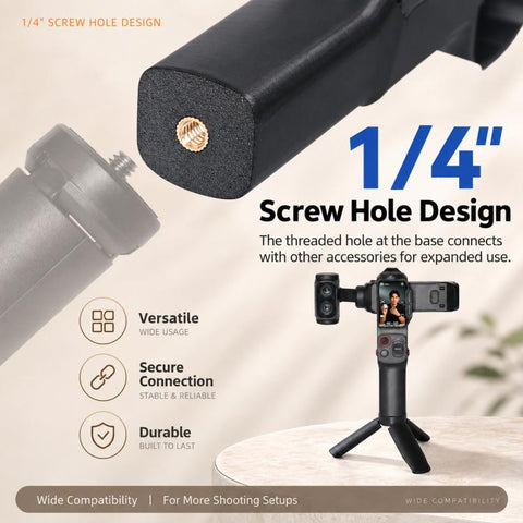 For Insta360 Luna Pro / Luna Ultra Vertical Shooting Handheld Grip Horizontal Body Mount Handle