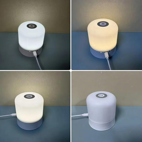 2 In 1 WiFi Range Extender With Touch Night Light Wireless Signal Booster & Dimmable Bedside Lamp