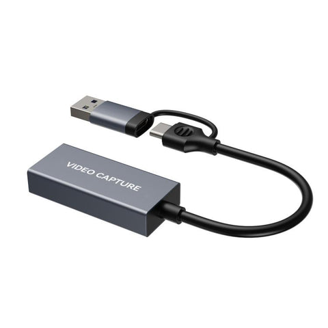 Ezcap370M 2 In 1 USB-C & USB-A To HDMI Video Capture Card 1080P Audio Grabber For Gaming Streaming, Ezcap370M