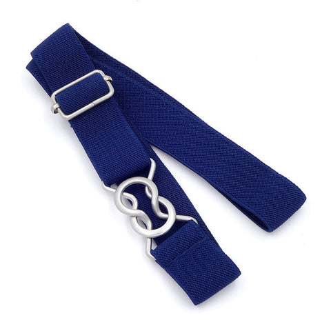 Candy-colored 8-Character Clasp Elastic Braided Belt for Children
