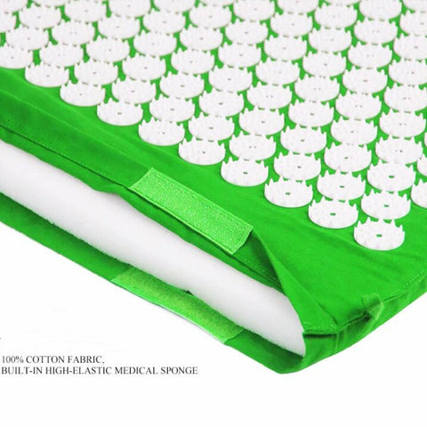 TPE + Sponge Acupuncture Acupoint Pain Relief Acupuncture Massage Pad Yoga Mat + Pillow Set