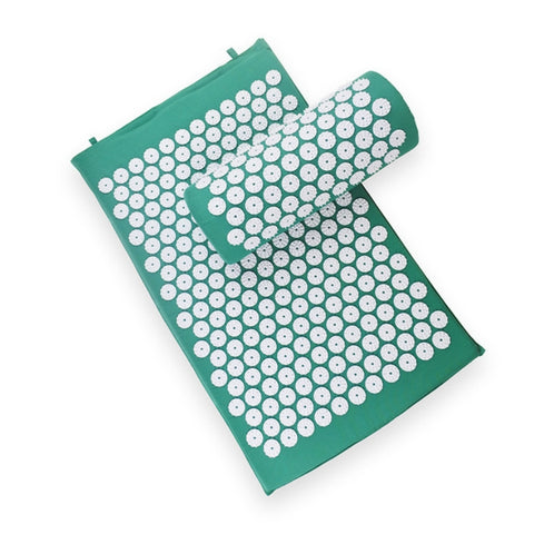 TPE + Sponge Acupuncture Acupoint Pain Relief Acupuncture Massage Pad Yoga Mat + Pillow Set