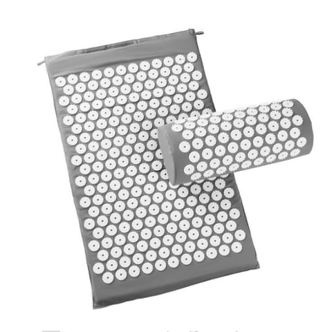 TPE + Sponge Acupuncture Acupoint Pain Relief Acupuncture Massage Pad Yoga Mat + Pillow Set
