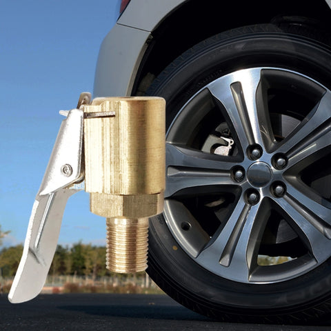 Car Tyre Wheel Tire Air Chuck Inflator Pump Valve Clip Clamp Connector, Inflator Pump Connector