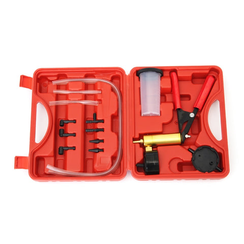 2 in 1 Brake Fluid Bleeder Change Hand Held Vacuum Pistol Pump Tester Kit, 2 in 1 Brake Fluid Bleeder