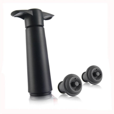 Red Wine Vacuum Pump Freshener Silicone Wine Stopper Set, Black Pump 2 Stoppers (OPP Bag), Black Pump 2 Stoppers (Box), 2 Stoppers Three Holes (OPP Bag), Black Pump Three-piece Box
