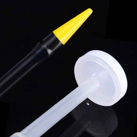 250cc Transparent High Pressure Pump Oiler Lubrication Oil Can Plastic Machine Oiler Grease 245mm Length flex Gun, 245mm Length flex Gun