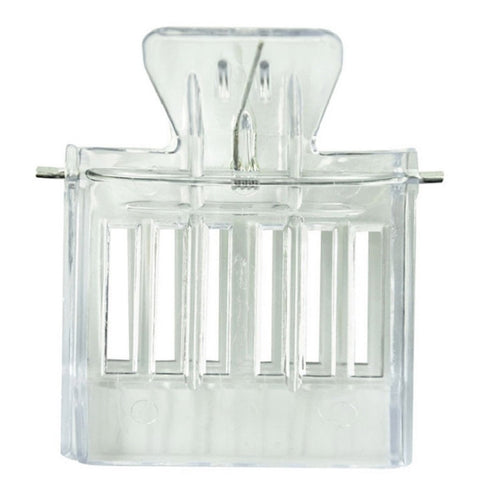 2 PCS  Plastic Book Clip Type Bee King Cage Beekeeping Tool