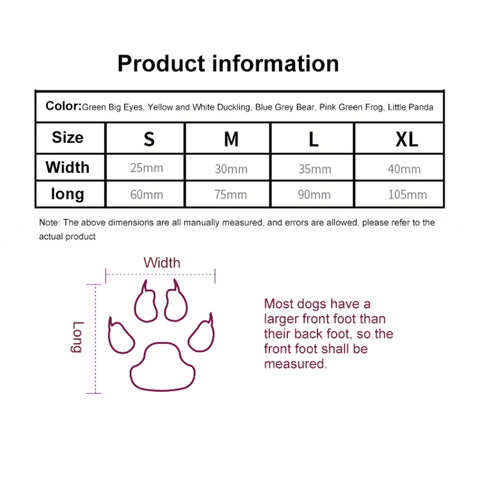 4pcs /Set Cute Puppy Dogs Pet Knitted Anti-slip Socks, S, M, L