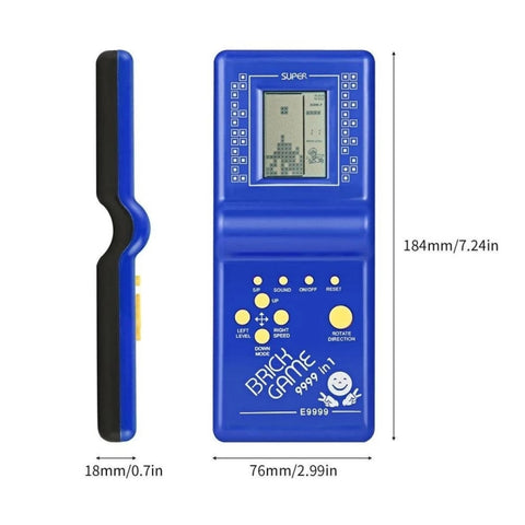 Classic Tetris Brick Game Handheld Game Console, Bulit-in 7 Kinds Games, Random Color Delivery, Brick Game Handheld Game