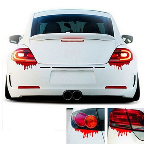 Cool Car Stickers Red Blood DIY Vehicle Body Emblem Badge Car Styling Sticker Car-covers, Red Blood