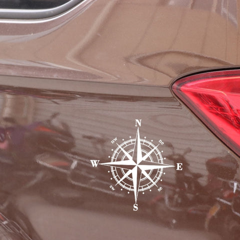 10pcs  Art Design Vinyl NSWE Compass Car Stickers Decals Black/Silver, 10 PCS White + Black, 10 PCS Black + White