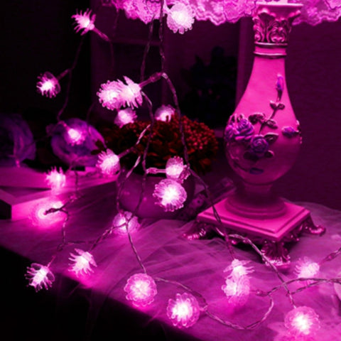 20 LEDs Solar Powered Pine Cone Outdoor Energy Saving Holiday Wedding Decoration String Light Garden Landscape Lamp