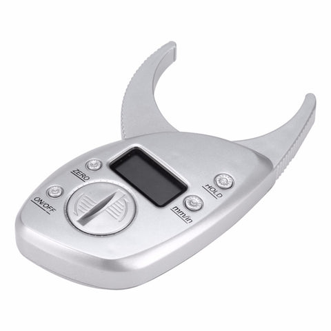 0-50MM Electronic Digital Display Fat Measurement Caliper Waist Circumference Ruler, Silver