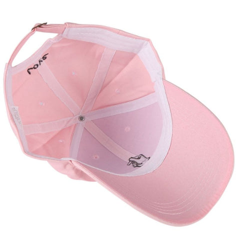 Adjustable Small Hand Embroidery Pattern Sunshade Baseball Cap, M（56-58cm）