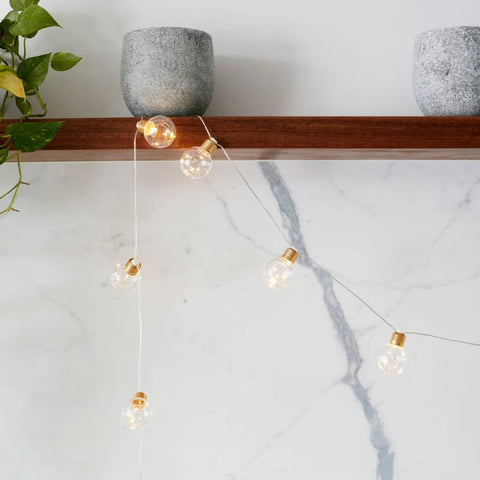 3m 10 LEDs G45 Copper Wire Bulb String Holiday Decoration Light