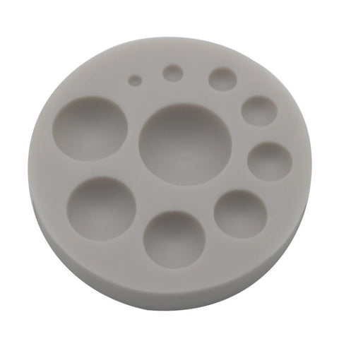 Round Silicone Fondant Cake Mold DIY Baking Decoration Chocolate Tool, Round Silicone(Grey), Round Silicone(Pink)