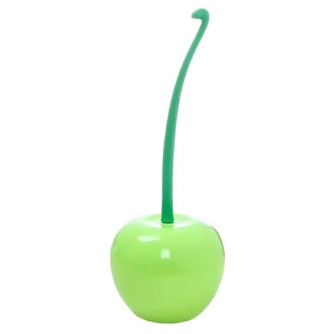 Cherry Shaped Toilet Brush Bathroom Creative Lovely Lavatory Brush Toilet Cleaning Kit, Red, Green