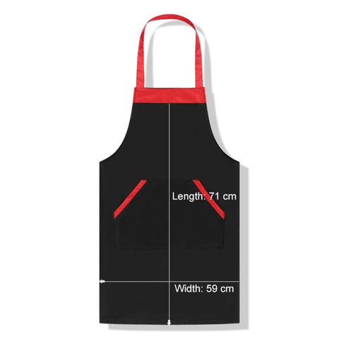 Solid Color Polyester Home Apron Antifouling Simple Adult Apron