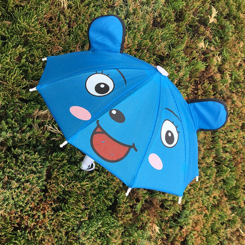 Cute Cartoon Children Umbrella Creative Long Handle Animal Umbrella