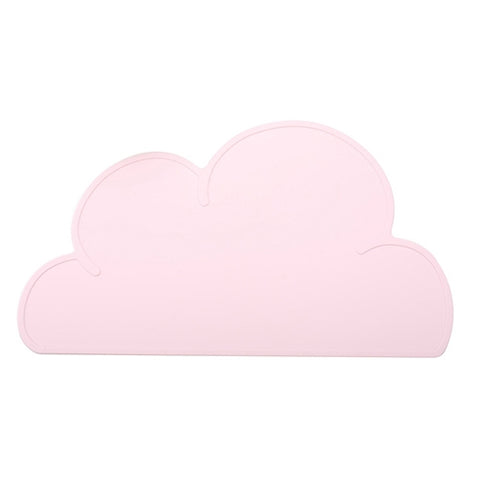 Children Cloud Silicone Placemat Waterproof Environmental Protection Student Table Mat, White, Black, Yellow, Blue, Green, Light Pink, Dark Gray, Light Blue, Light Green, Light Gray, Dark  Pink