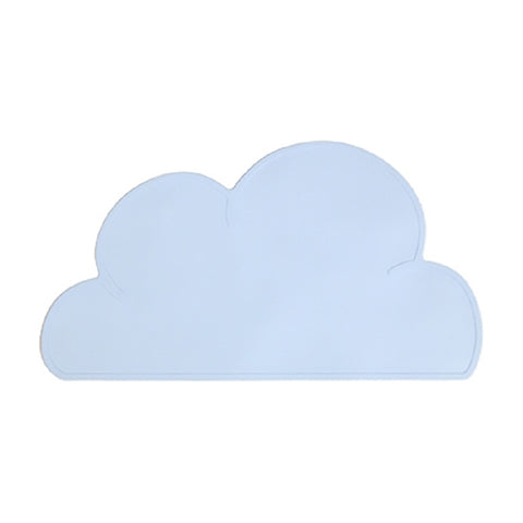 Children Cloud Silicone Placemat Waterproof Environmental Protection Student Table Mat, White, Black, Yellow, Blue, Green, Light Pink, Dark Gray, Light Blue, Light Green, Light Gray, Dark  Pink
