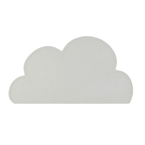 Children Cloud Silicone Placemat Waterproof Environmental Protection Student Table Mat, White, Black, Yellow, Blue, Green, Light Pink, Dark Gray, Light Blue, Light Green, Light Gray, Dark  Pink