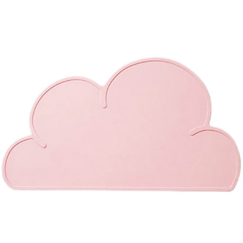 Children Cloud Silicone Placemat Waterproof Environmental Protection Student Table Mat, White, Black, Yellow, Blue, Green, Light Pink, Dark Gray, Light Blue, Light Green, Light Gray, Dark  Pink