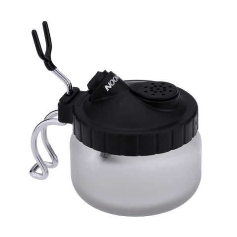 Multi-function Airbrush Cleaning Pot Model Air Pump Spray Paint Coloring Tool Waste Collection Bottle Pen Holder, 304ml Air Pump Spray Paint Bottle