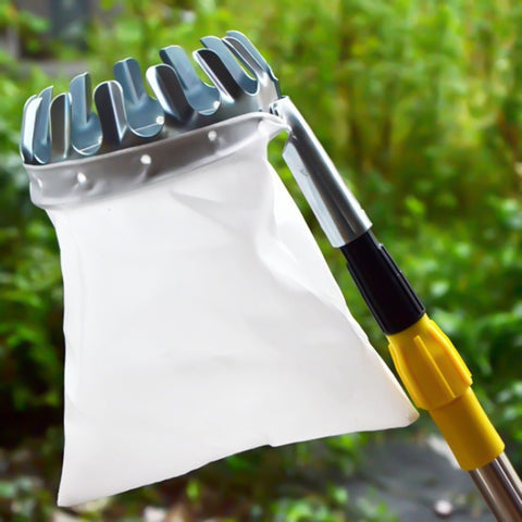 Metal Fruit Picker Convenient Fabric Orchard Gardening Apple Peach High Tree Picking Tools, High Tree Picking Tools