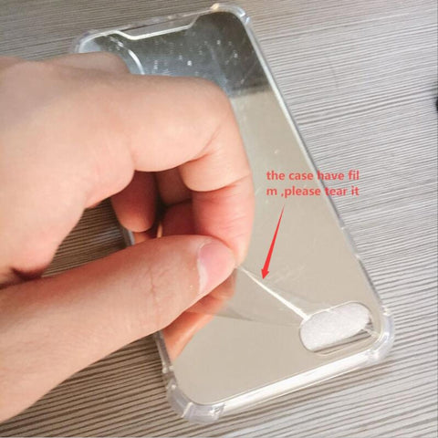 For iPhone XR Luxury Plating Mirror Acrylic TPU Case, For iPhone XR