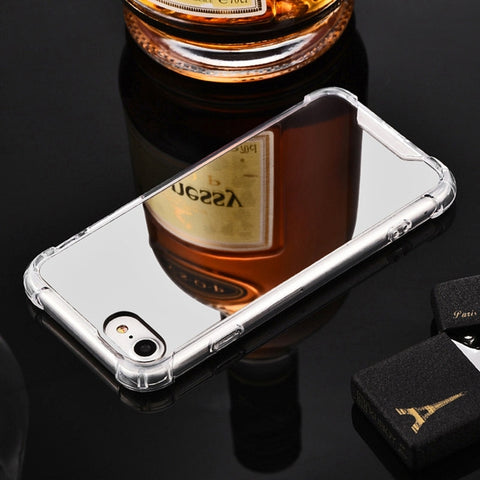 For iPhone XR Luxury Plating Mirror Acrylic TPU Case, For iPhone XR