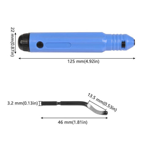 NB1100 Hand Deburr Trimming Knife Scraper, Handle + 1 Cutter Head, 10 Cutter Heads, Handle +10 Cutter Heads