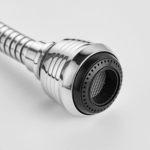 360 Degree Rotate Kitchen Accessories Long Water Bubbler Filter Water Saving Aerator Nozzle Tap, Long Water Bubbler Filter