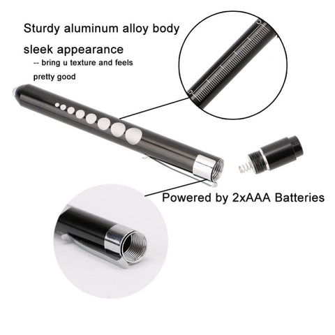 5 PCS Mini Pocket Penlight Torch Light LED Flashlight Mouth Ear Care Inspection Lamp