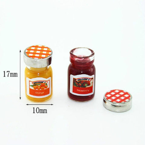 Doll House Mini Accessories Mini Jam Jar Simulation Kitchen Condiments, Jam Jar