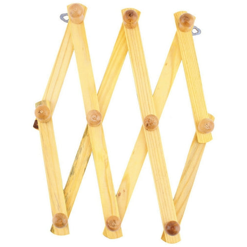 Solid Wooden Retractable Wall Hanging Folding Coat Rack Drying Rack, Coat Rack Drying Rack