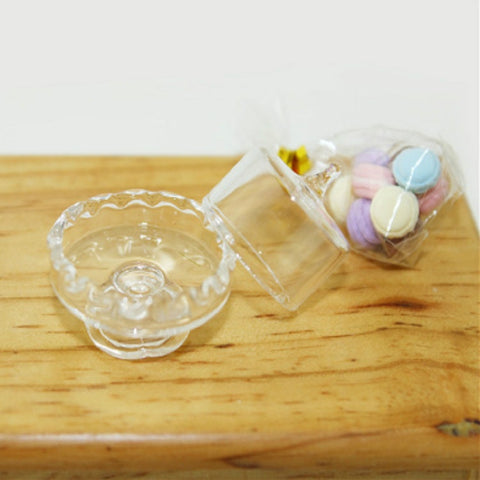 Doll House Mini Accessories Dessert Pot Pastry Board Children Kitchen Toy, Candy Jar