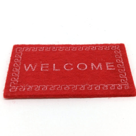 Handmade Simulation Doll House Accessories Welcome Pad Floor Mat Model