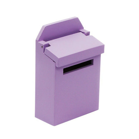 2 PCS 1:12 Doll House Accessories Mini Wooden Mailbox