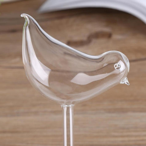 Bird Shape Flowers Plant Automatic Self Clear Glass Watering Device Watering Cans, Bird Shape Watering Device