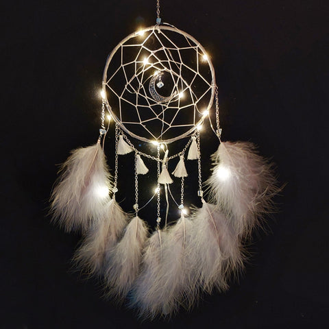 DIY Handmade Decorative Dream Catcher Wall Hanging Dreamcatcher Feather Crafts Kids Stuff Wall Room Decor