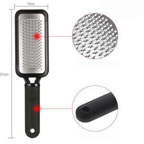 Stainless Steel Foot Pedicure Callus Remover Hard Dead Skin Scrubber