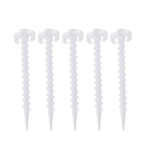 10 PCS/Set Luminous Camping Canopy Tent Ground Screw Pegs Horn Nails Outdoor Climbing Tent Plastic Nails Tent Accessories