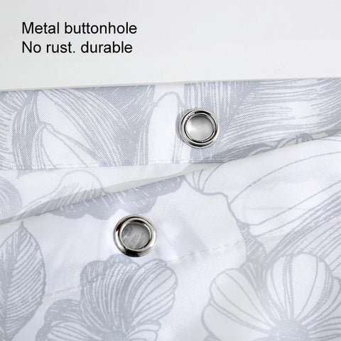 Butterfly Waterproof Polyester Shower Washable Bathroom Curtains, 80x180cm, 120x180cm, 150x180cm, 180x180cm, 200x180cm, 220x180cm, 240x180cm